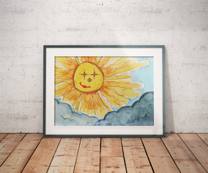 Smiling Sunshine  A4/ A3 Poster - Print