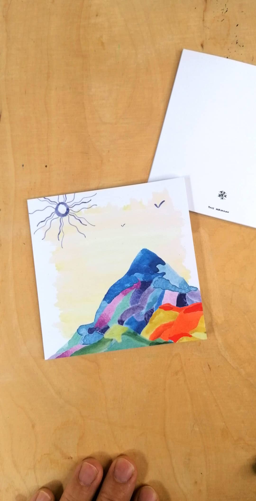 Square format Cards -Abstractaeism- Seasons (card /handmade notebook)