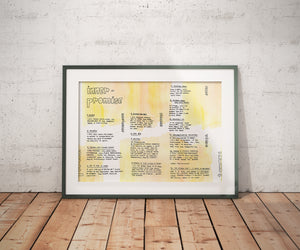 Inner Promise - A3 Set of 2 Posters - "The rules for surviving as a freelancer"