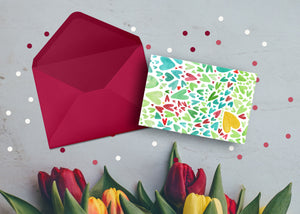 Colourful Hearts - Mama ich hab dich Ganz viel Lieb- Mother's day (card /handmade notebook)