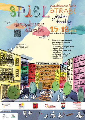 Dresdener Straße Spielstraße - Berlin - A3 Poster - Print
