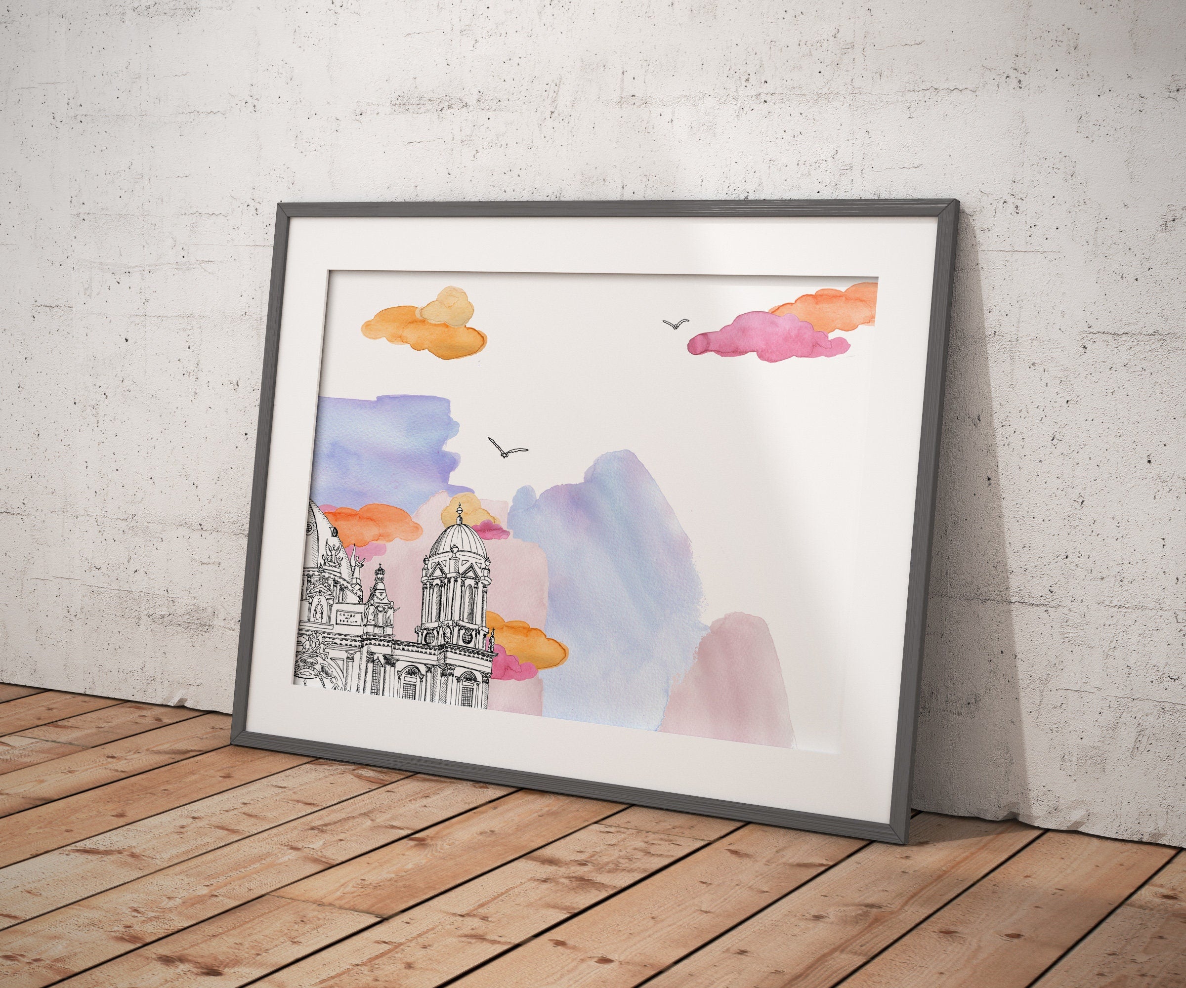 Berlin Cathedral Daytime - Berlin - Poster A3//A2 - Architecture, Art.