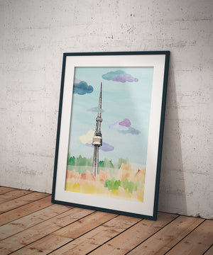 Poster of Toronto's Tower // A4/A3 // Architecture, Art.