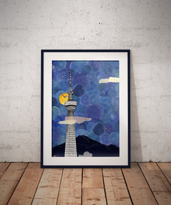Tokyo Skytree -Tokyo- Japan // A4-A2 Poster // Architecture, Art.