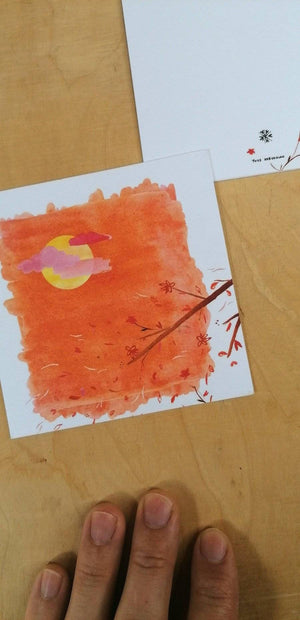 Square format Cards -Abstractaeism- Seasons 