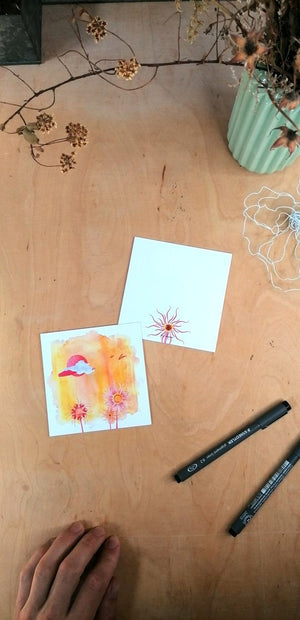 Square format Cards -Abstractaeism- Seasons 